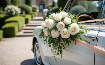 Décoration de mariage pour voiture : idées élégantes et règles à respecter